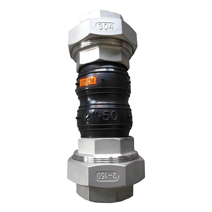 304 Stainless Steel Threaded Twin-Sphere Rubber Expansion Joint high quality