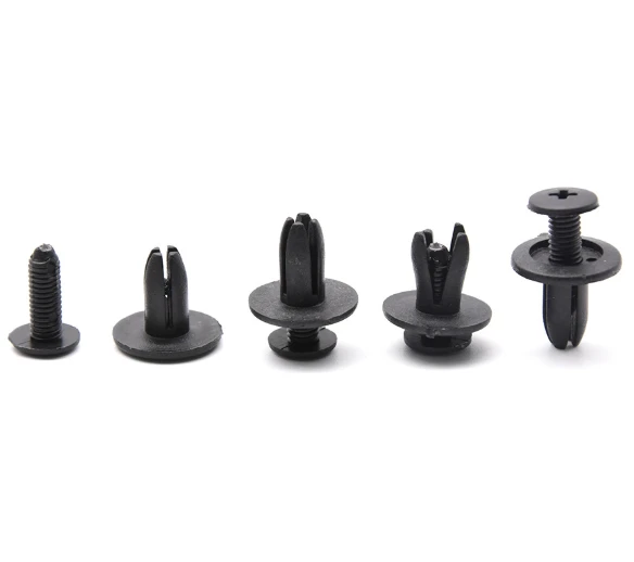 Multi-Material Plastic Push Pin Retainer Clips - 12mm Push Rivet For Auto Door Panel & Trim Upholstery (Nylon/PA66, POM, PE) factory
