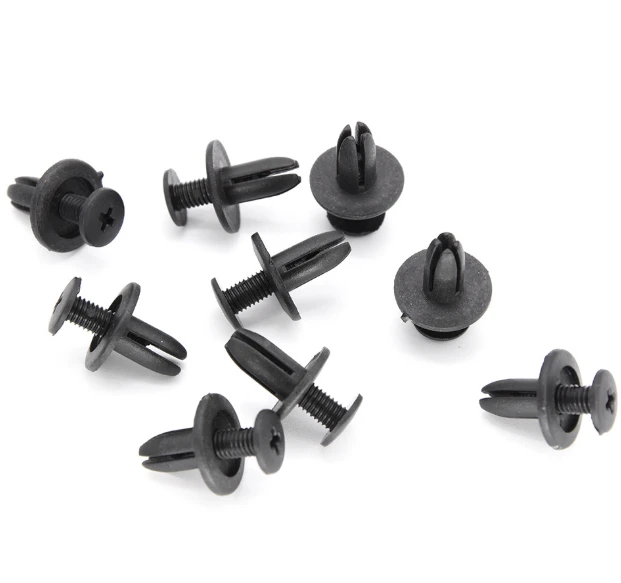 Multi-Material Plastic Push Pin Retainer Clips - 12mm Push Rivet For Auto Door Panel & Trim Upholstery (Nylon/PA66, POM, PE) best