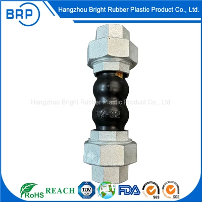 304 Stainless Steel Threaded Twin-Sphere Rubber Expansion Joint