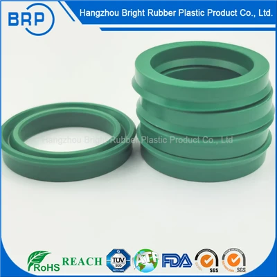 Green Polyurethane UN U-Cup Seal For Hydraulic Cylinders