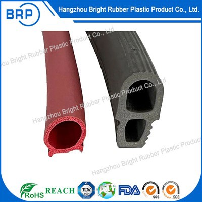 High Temperature Resistant Extrusion Silicone Rubber Foam Sponge Sealing Strip Silicone Sponge Rubber Seal Strip