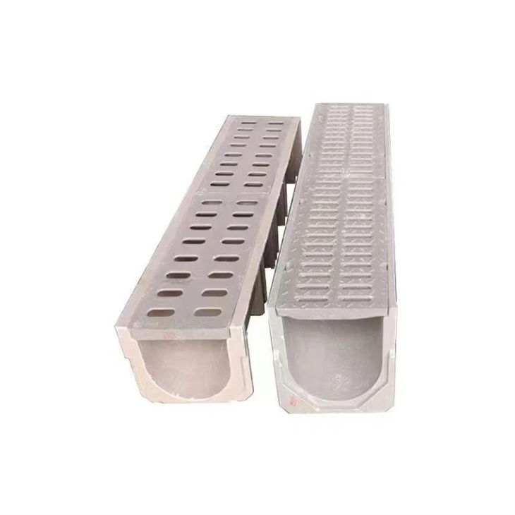 SMC FRP Molded Drainage Channel With Anti-Slip Grating manufacturers
