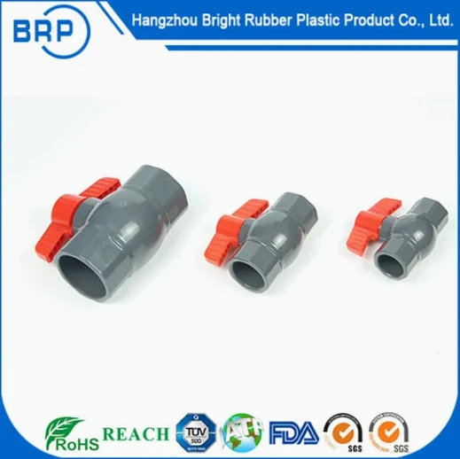 UPVC National Standard/American Standard Sch80 Industrial Plastic 32mm Simple Compact Ball Valve factory