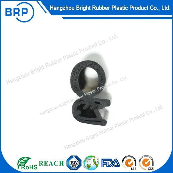 Solid Foam Rubber Seal Strip Extrusion Profile