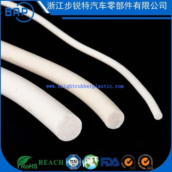 Extruded Silicone Rubber Silicone Rod Suppliers Customized Extrubed Rubber Foam Cords