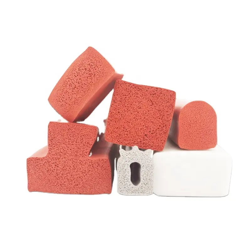 Custom Extruded Rubber Products Black Foam EPDM Rubber Extrusion